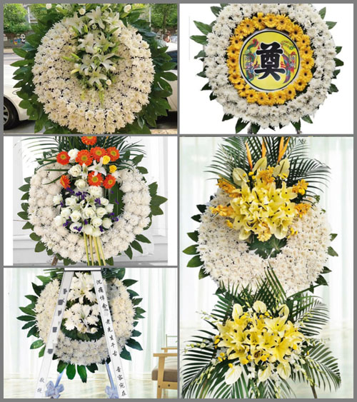 山西晋城沁水县嘉峰镇梁圪坨村花圈速递